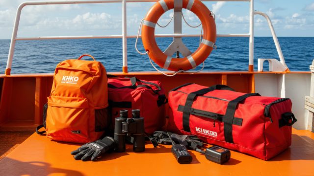 Emergency equipment on deck safety preparedness at sea